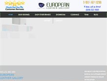 Tablet Screenshot of europeanleathergallery.com